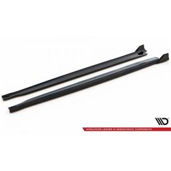 Maxton - Rajouts Des Bas De Caisse V.2 BMW X6 M-Pack F16 Noir Brillant