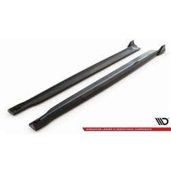 Maxton - Rajouts Des Bas De Caisse V.2 BMW X6 M-Pack F16 Noir Brillant