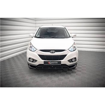 Maxton - Lame Du Pare-Chocs Avant Hyundai ix35 Mk1 Noir Brillant