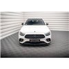 Maxton - Lame Du Pare-Chocs Avant V.1 Mercedes-Benz E AMG-Line W213 Facelift Noir Brillant