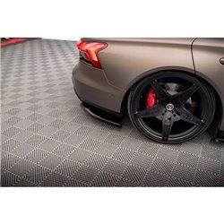 Maxton - Lames De Pare-Chocs Arrière Latérales V.2 Audi e-Tron GT / RS GT Mk1 Noir Brillant