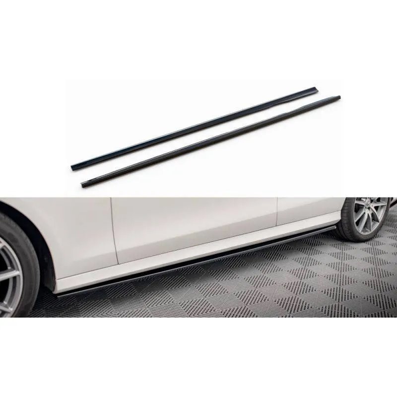 Maxton - Rajouts Des Bas De Caisse Mercedes-Benz E AMG-Line W213 Facelift Noir Brillant