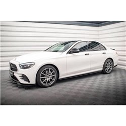 Maxton - Rajouts Des Bas De Caisse Mercedes-Benz E AMG-Line W213 Facelift Noir Brillant