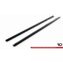 Maxton - Rajouts Des Bas De Caisse Mercedes-Benz E AMG-Line W213 Facelift Noir Brillant