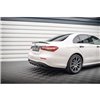 Maxton - Arriere Lame (avec une barre verticale) Mercedes-Benz E AMG-Line Sedan W213 Facelift Noir Brillant