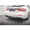 Maxton - Arriere Lame (avec une barre verticale) Mercedes-Benz E AMG-Line Sedan W213 Facelift Noir Brillant