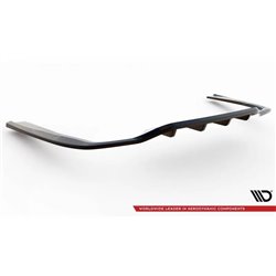 Maxton - Arriere Lame (avec une barre verticale) Mercedes-Benz E AMG-Line Sedan W213 Facelift Noir Brillant