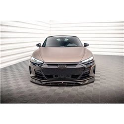 Maxton - Lame Du Pare-Chocs Avant V.3 Audi e-Tron GT / RS GT Mk1 Noir Brillant