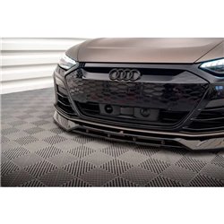Maxton - Lame Du Pare-Chocs Avant V.3 Audi e-Tron GT / RS GT Mk1 Noir Brillant