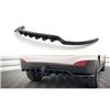 Maxton - Arriere Splitter (avec une barre verticale) Hyundai ix35 Mk1 Noir Brillant