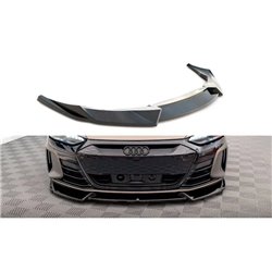 Maxton - Lame Du Pare-Chocs Avant V.1 Audi e-Tron GT / RS GT Mk1 Noir Brillant