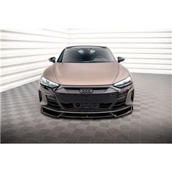 Maxton - Lame Du Pare-Chocs Avant V.1 Audi e-Tron GT / RS GT Mk1 Noir Brillant