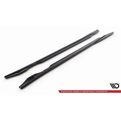 Maxton - Rajouts Des Bas De Caisse V.1 Audi e-Tron GT / RS GT Mk1 Noir Brillant