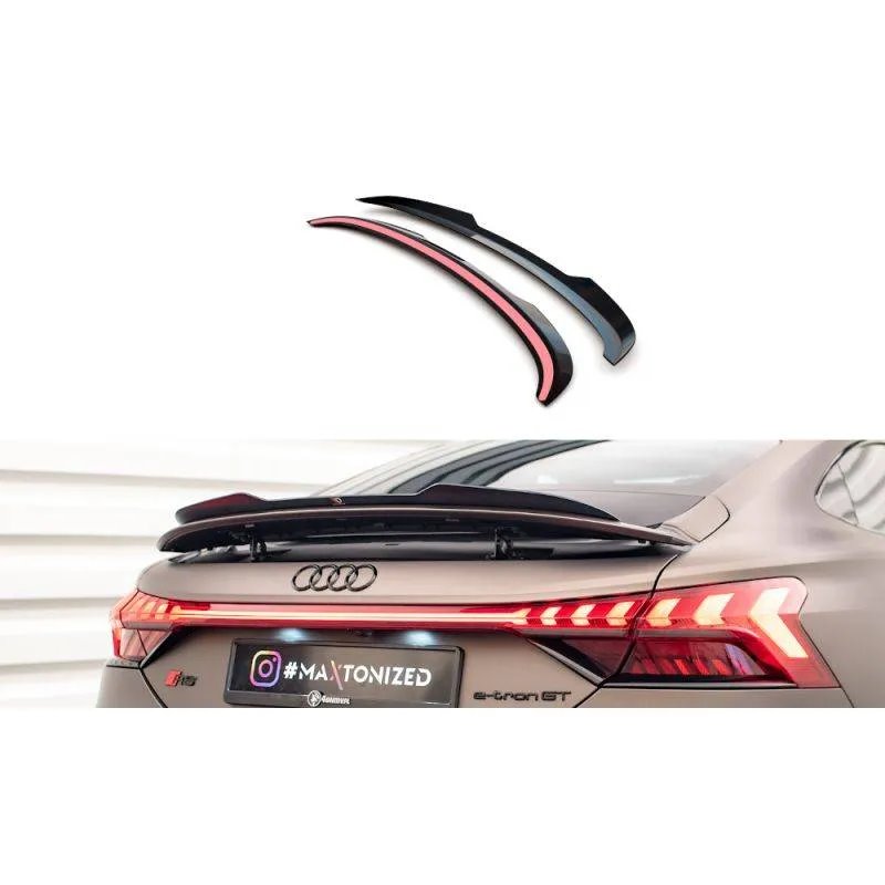 Maxton - Spoiler Cap Audi e-Tron GT / RS GT RS Mk1 Noir Brillant