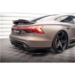Maxton - Lames De Pare-Chocs Arrière Latérales V.1 Audi e-Tron GT / RS GT Mk1 Noir Brillant