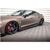 Maxton - Rajouts Des Bas De Caisse V.2 Audi e-Tron GT / RS GT Mk1 Noir Brillant
