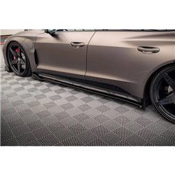 Maxton - Rajouts Des Bas De Caisse V.2 Audi e-Tron GT / RS GT Mk1 Noir Brillant