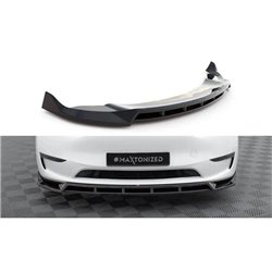 Maxton - Lame Du Pare-Chocs Avant V.2 Tesla Model Y Noir Brillant