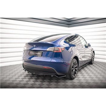 Maxton - Arriere Lame (avec une barre verticale) Tesla Model Y Noir Brillant