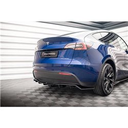 Maxton - Arriere Lame (avec une barre verticale) Tesla Model Y Noir Brillant