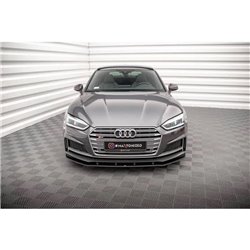 Maxton - Street Pro Lame Du Pare-Chocs Avant Audi A5 S-Line / S5 Coupe / Sportback F5 Noir