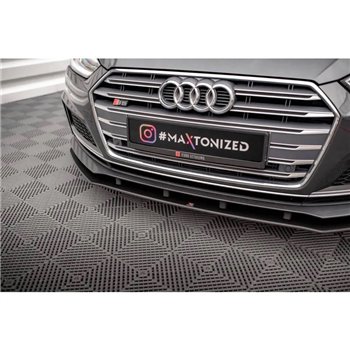 Maxton - Street Pro Lame Du Pare-Chocs Avant Audi A5 S-Line / S5 Coupe / Sportback F5 Noir