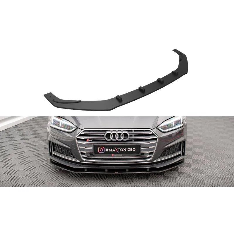 Maxton - Street Pro Lame Du Pare-Chocs Avant Audi A5 S-Line / S5 Coupe / Sportback F5 Noir-Rouge