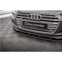 Maxton - Street Pro Lame Du Pare-Chocs Avant Audi A5 S-Line / S5 Coupe / Sportback F5 Noir-Rouge