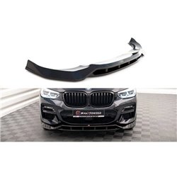 Maxton - Lame Du Pare-Chocs Avant V.2 BMW X3 M40d / M40i / M-Pack G01 Noir Brillant