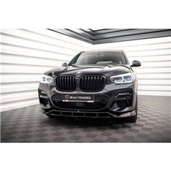 Maxton - Lame Du Pare-Chocs Avant V.2 BMW X3 M40d / M40i / M-Pack G01 Noir Brillant