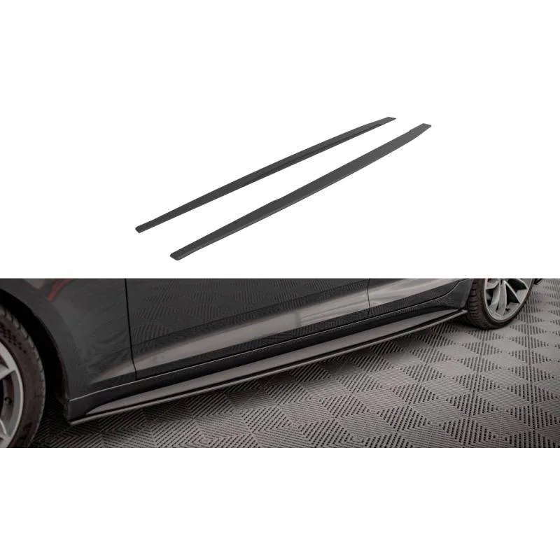 Maxton - Street Pro Rajouts Des Bas De Caisse Audi A5 S-Line / S5 Sportback F5 Noir-Rouge