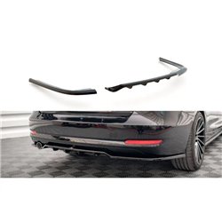 Maxton - Arriere Splitter (avec une barre verticale) BMW 3 GT F34 Noir Brillant