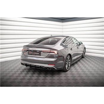 Maxton - Street Pro Central Diffuseur Arriere Audi S5 Coupe / Sportback F5 Rouge