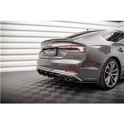 Maxton - Street Pro Central Diffuseur Arriere Audi S5 Coupe / Sportback F5 Rouge