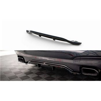 Maxton - Arriere Splitter (avec une barre verticale) BMW X3 M40i / M40d G01 Noir Brillant