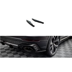 Maxton - Lames De Pare-Chocs Arrière Latérales V.2 Audi RSQ8 Mk1 Noir Brillant