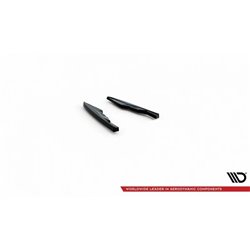 Maxton - Lames De Pare-Chocs Arrière Latérales V.2 Audi RSQ8 Mk1 Noir Brillant