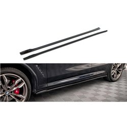Maxton - Rajouts Des Bas De Caisse V.2 BMW X3 M40d / M40i / M-Pack G01 Noir Brillant