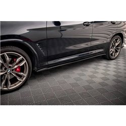 Maxton - Rajouts Des Bas De Caisse V.2 BMW X3 M40d / M40i / M-Pack G01 Noir Brillant