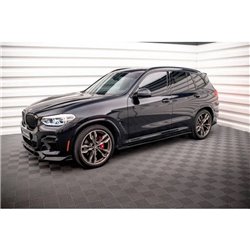 Maxton - Rajouts Des Bas De Caisse V.2 BMW X3 M40d / M40i / M-Pack G01 Noir Brillant