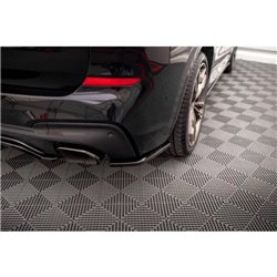 Maxton - Lames De Pare-Chocs Arrière Latérales BMW X3 M40i / M40d G01 Noir Brillant