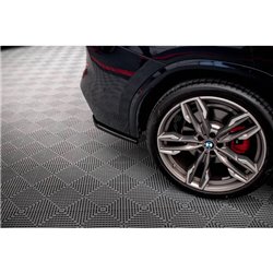 Maxton - Lames De Pare-Chocs Arrière Latérales BMW X3 M40i / M40d G01 Noir Brillant