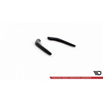 Maxton - Lames De Pare-Chocs Arrière Latérales BMW X3 M40i / M40d G01 Noir Brillant