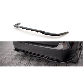 Maxton - Arriere Splitter (avec une barre verticale) Mercedes-Benz B W246 Facelift Noir Brillant