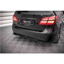 Maxton - Arriere Lame (avec une barre verticale) Mercedes-Benz B W246 Facelift Noir Brillant
