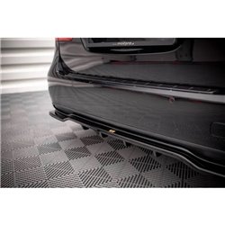 Maxton - Arriere Lame (avec une barre verticale) Mercedes-Benz B W246 Facelift Noir Brillant