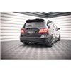 Maxton - Arriere Lame (avec une barre verticale) Mercedes-Benz B W246 Facelift Noir Brillant