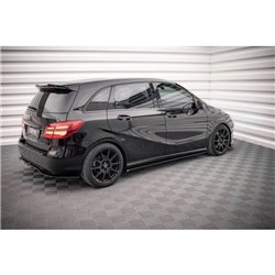 Maxton - Rajouts Des Bas De Caisse Mercedes-Benz B W246 Facelift Noir Brillant