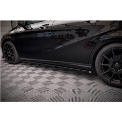 Maxton - Rajouts Des Bas De Caisse Mercedes-Benz B W246 Facelift Noir Brillant
