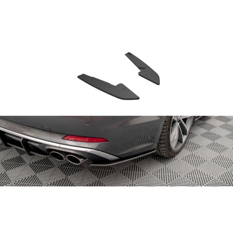 Maxton - Street Pro Lame Du Pare Chocs Arriere Audi S5 Sportback F5 Noir-Rouge